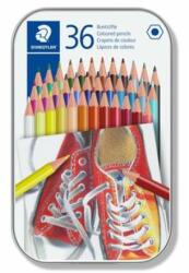 STAEDTLER Színes ceruza készlet, hatszögletű, fém dobozban, STAEDTLER "175", 36 különböző szín (TS175M36) - jatekotthon