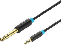 Vention Cablu audio Vention BABBH, Jack 3.5mm tata la Jack 6.35mm tata, 2m, Negru (056427)