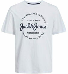 JACK & JONES Férfi póló JJFOREST Standard Fit 12247972 White (Méret XXL)