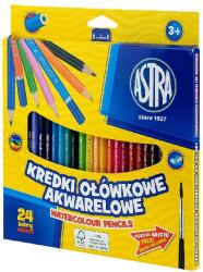 Astra Színes ceruza ASTRA akvarell 24 színű ajándék ecsettel (312110005) - homeofficeshop
