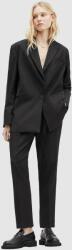 AllSaints nadrág NELLIE TROUSER női, fekete, közepes derékmagasságú egyenes, WT513Z - fekete 34