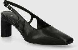 Vagabond Shoemakers bőr flip-flop VENDELA fekete, magassarkú, nyitott sarokkal, 5723-101-20 - fekete Női 40