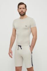 Emporio Armani Underwear póló otthoni viseletre 2 db bézs, nyomott mintás, 111670 4R733 - bézs S