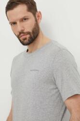 Peak Performance pamut póló szürke, férfi, sima - szürke XL
