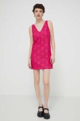 Desigual ruha LACE rózsaszín, mini, egyenes, 24SWVW48 - rózsaszín XS