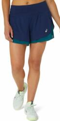 ASICS Pantaloni scurți tenis dame "Asics Nagino Tennis 3.5 In 2-N-1 Layer Short - blue expanse/rich teal