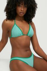 Tommy Hilfiger bikini felső zöld, enyhén merevített kosaras - zöld XL - answear - 21 990 Ft