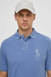 Ralph Lauren pamut póló nyomott mintás - kék S - answear - 51 990 Ft