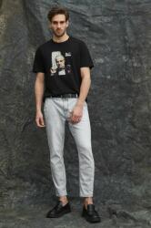 Medicine pamut póló fekete, férfi, nyomott mintás - fekete S - answear - 9 290 Ft