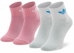 adidas Set de 2 perechi de șosete lungi pentru copii adidas Anti-Slip HM1696 Bliss Pink/White