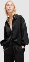 AllSaints ing CHARLI JACQ SHIRT női, galléros, fekete, relaxed, W084PA - fekete 38