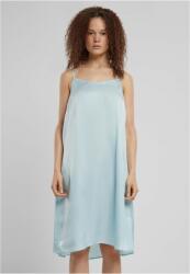 Urban Classics Ladies Viscose Satin Slip Dress oceanblue