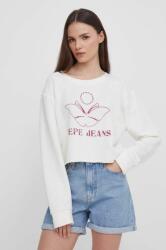 Pepe Jeans pamut melegítőfelső Lorelai bézs, női, nyomott mintás - bézs L
