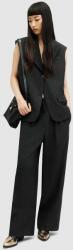 AllSaints nadrág SAMMEY TROUSER női, fekete, közepes derékmagasságú széles, WT524Z - fekete 34