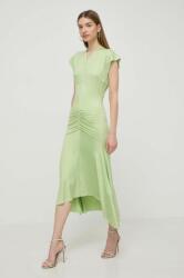 Victoria Beckham ruha zöld, maxi, harang alakú - zöld 36 - answear - 210 390 Ft