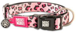 Max & Molly Smart ID nyakörv M leopard pink 34-55cm / 20mm