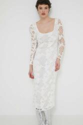 Desigual ruha SANDALO fehér, midi, testhezálló, 24SWVW50 - fehér L
