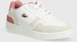 Lacoste bőr sportcipő T-Clip Contrasted Collar Leather Snea fehér, 47SFA0082 - fehér Női 41