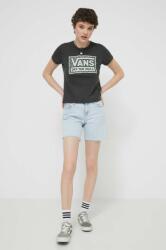 Vans pamut póló női, fekete - fekete M - answear - 17 990 Ft
