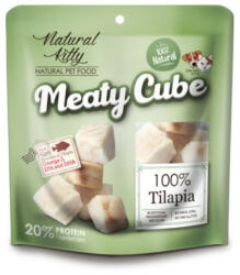Natural Kitty Meaty Cube 100% Tilápia Hallal 60g - kingzoo