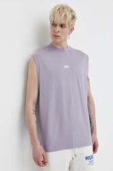 Hugo Blue pamut póló lila, férfi - lila XL