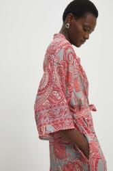 Answear Lab kimono rózsaszín, mintás, oversize - rózsaszín S/M - answear - 16 990 Ft
