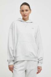New Balance pamut melegítőfelső szürke, női, melange, kapucnis, WT41537AHH - szürke S