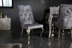LuxD Design szék Rococo Levia fej szürke / króm