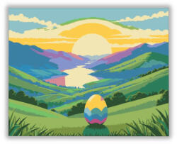 Számfestő Húsvéti Kilátás - húsvéti számfestő készlet