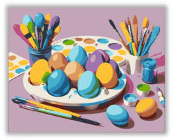  Tojásfestés - húsvéti számfestő készlet