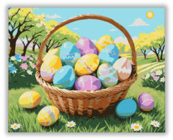 Számfestő Húsvéti Tojás Kosár - húsvéti számfestő készlet