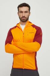 La Sportiva sportos pulóver Existence Hoody narancssárga, mintás, kapucnis, P53102320 - narancssárga S