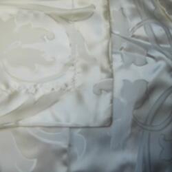 Sunnysilk hernyóselyem kispárna huzat, 40x50 cm, fehér Tulipános - visvitalis