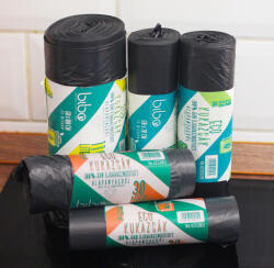 Cleaneco 100% újrahasznosított szemetes zsák, 65l (20db/roll)