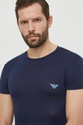 Emporio Armani Underwear póló otthoni viseletre 2 db sötétkék, nyomott mintás, 111670 4R733 - sötétkék S