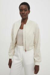 Answear Lab rövid kabát női, bézs, átmeneti, oversize - bézs S - answear - 29 590 Ft