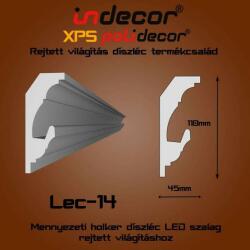 Indecor Lec-14 Mennyezeti rejtett világítás díszléc (Lec-14)