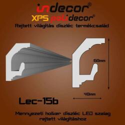 Indecor Lec-15B Mennyezeti rejtett világítás díszléc (Lec-15B)