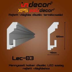 Indecor Lec-03 Mennyezeti rejtett világítás díszléc (Lec-03)