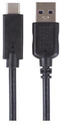 EMOS Töltő- és adatkábel USB-A 3.0 / USB-C 3.1, 1 m, fekete (SM7021BL) - conlight