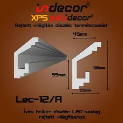Indecor Lec-12A Rejtett világítás díszléc (Lec-12A)