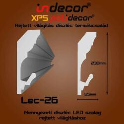 Indecor Lec-26 Mennyezeti rejtett világítás díszléc (Lec-26)