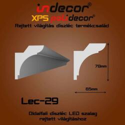 Indecor Lec-29 Oldalfali rejtett világítás díszléc (Lec-29)