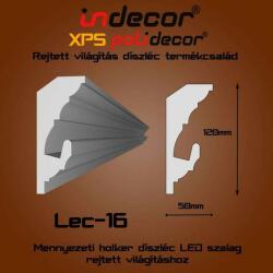 Indecor Lec-16 Mennyezeti rejtett világítás díszléc (Lec-16)