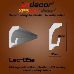 Indecor Lec-05A Mennyezeti rejtett világítás díszléc (Lec-05A)