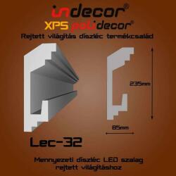 Indecor Lec-32 Mennyezeti rejtett világítás díszléc (Lec-32)