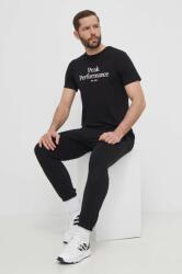Peak Performance pamut póló fekete, férfi, nyomott mintás - fekete M - answear - 15 990 Ft