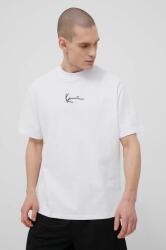 Karl Kani pamut póló fehér, nyomott mintás - fehér XXL