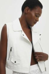 Answear Lab rövid kabát fehér, női, átmeneti - fehér XL