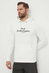 Peak Performance felső fehér, férfi, nyomott mintás, kapucnis - fehér XL